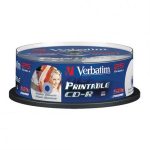 CD-R,VERBATIM, 700 MB,52X,spindle 25 kom PRINTABLE
