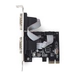 Kontroler 2 serial port PCI-Express GEMBIRD SPC-22, 2 x RS232, extra low-profile