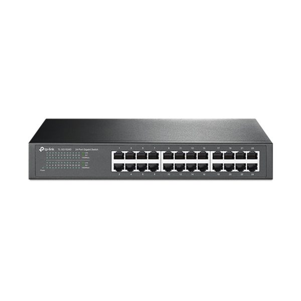 SWITCH 24 portni 10/100/1000 TP-Link TL-SG1024D Gigabit Desktop, Rackmount, RJ45 ports, 13" steal case