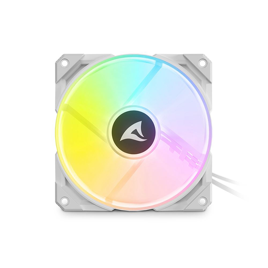 0132445_ventilator-sharkoon-rebel-f50-pwm-argb-white-120mm Ventilator Sharkoon Rebel F50 PWM ARGB White, 120mm - Image 1