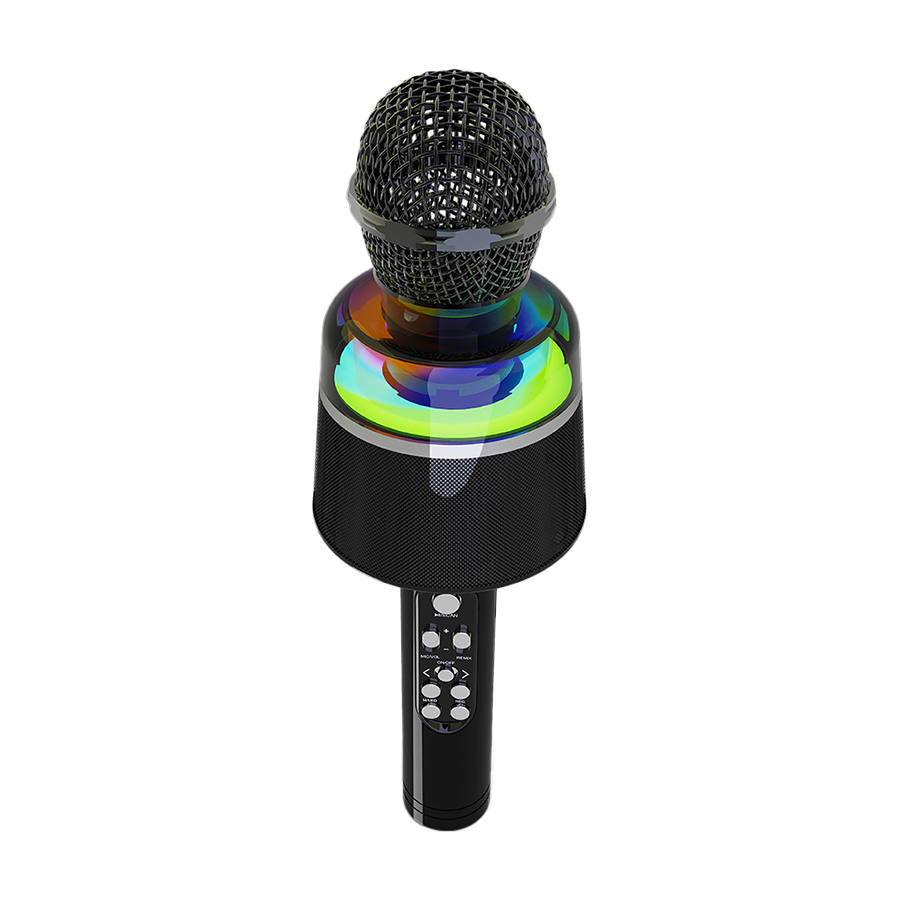 0136113_mikrofon-karaoke-wireless-bluetooth-sa-zvucnikom-black-gembird-micbt-01-bk Mikrofon karaoke wireless bluetooth sa zvučnikom, black, GEMBIRD MICBT-01-BK - Image 1