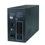 UPS GEMBIRD UPS-PC-1202AP, 1200 VA 720W sa AVR, 3xEUROout, 2xRJ11, USB - Image 2