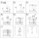 Stalak za TV GNC AVS040-1000, staklo black/black 1000x400x500mm - Image 4
