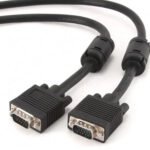 SVGA kabl, CRNI, 15M-15M, dual-shielded, 2xFer 20m, GEMBIRD CC-PPVGA-20M-B