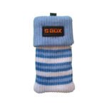 Čarapica za mobilni telefon SBOX MCF-S13 plavo-bijela 65x100mm - Image 2