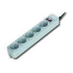 Razvodnik nap.GEMBIRD SPG3-B-6C, 5 utičnica, prekidač, 1,8M, osigurač, prenaponska zaštita