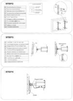 Zidni nosač GNC PSW881, 32"-65", 40kg, VESA 600x400, nagib -8 do 12 stepeni - Image 4