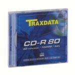 CD-R, TRAXDATA, 80 min, 52X, SLIMBOX