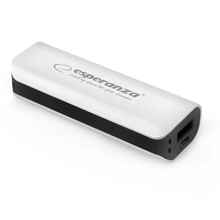 0079213_powerbank-esperanza-joule-2200mah-whiteblack-emp103wk PowerBank ESPERANZA JOULE, 2200mAh, WHITE/BLACK, EMP103WK - Image 1