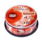 DVD-R TITANUM 4,7 GB X8, CAKE BOX 25 kom, 1070