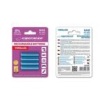 Punjive baterije ESPERANZA RECHARGEABLE Ni-MH AAA 1000MAH 4kom. blue, EZA102B - Image 2