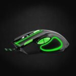 Miš ESPERANZA GAMING HAWK 7D MX401, BLACK-GREEN, 2400dpi, double-click, ergonomic, EGM401KG - Image 2