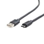 USB 2,0 kabal AM to Type-C AM/CM, 3m, BLACK, GEMBIRD CCP-USB2-AMCM-10 - Image 2