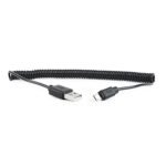 USB 2,0 kabal A-microB 1,8m spiralni, GEMBIRD CC-mUSB2C-AMBM-6 - Image 2