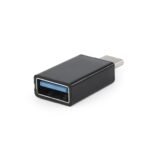 USB 3,0 adapter Type-C CM/AF, BLACK, GEMBIRD A-USB3-CMAF-01