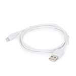USB 2,0 kabal sync and charging iPhone, white, 1m, GEMBIRD CC-USB2-AMLM-W-1M - Image 2