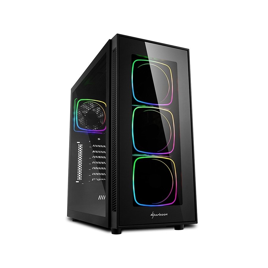 0095824_kuciste-sharkoon-gaming-tg6-rgb-addressable-black-atx-4x-120mm-led Kućište SHARKOON gaming, TG6 RGB Addressable black ATX, 4x 120mm LED - Image 1