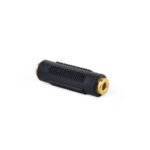 Audio adapter spojnik 3,5mm female stereo to 3,5mm female stereo, GEMBIRD A-3.5FF-01, black - Image 2