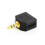 Audio spliter, 3,5mm GEMBIRD CCA-415A, black - Image 2