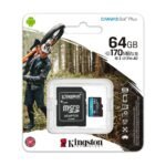 Micro SD card Kingston 64GB CanvasGoPlus r/w 170MB/s/90MB/s with adapter SDCG3/64GB - Image 3