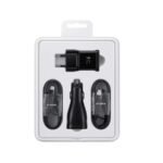 Punjač i auto punjač set SAMSUNG ORG. sa microUSB i Type-C kablom Fast Charge power pack EP-U3100WBEGWW crni - Image 2