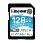 Kingston SD 128GB CanvasGoPlus SDXC;r/w:170/90MB/s SDG3/128GB