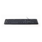 Tastatura GEMBIRD, KB-U-103, Standard keyboard, USB, US layout, black - Image 2
