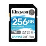 Kingston SD 256GB CanvasGoPlus SDXC;r/w:170/90MB/s SDG3/256GB