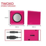 Zvučnici 2.0 SPEEDLINK TWOXO Stereo, pink, SL-810004-PK - Image 5