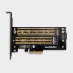 Kontroler PCI-Express CON PCIe 3.0x4 to Dual M.2 (NVMe + SATA), LP, PCEM2-D, AXA - Image 5