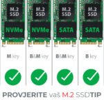 Kontroler PCI-Express CON PCIe 3.0x4 to Dual M.2 (NVMe + SATA), LP, PCEM2-D, AXA - Image 7