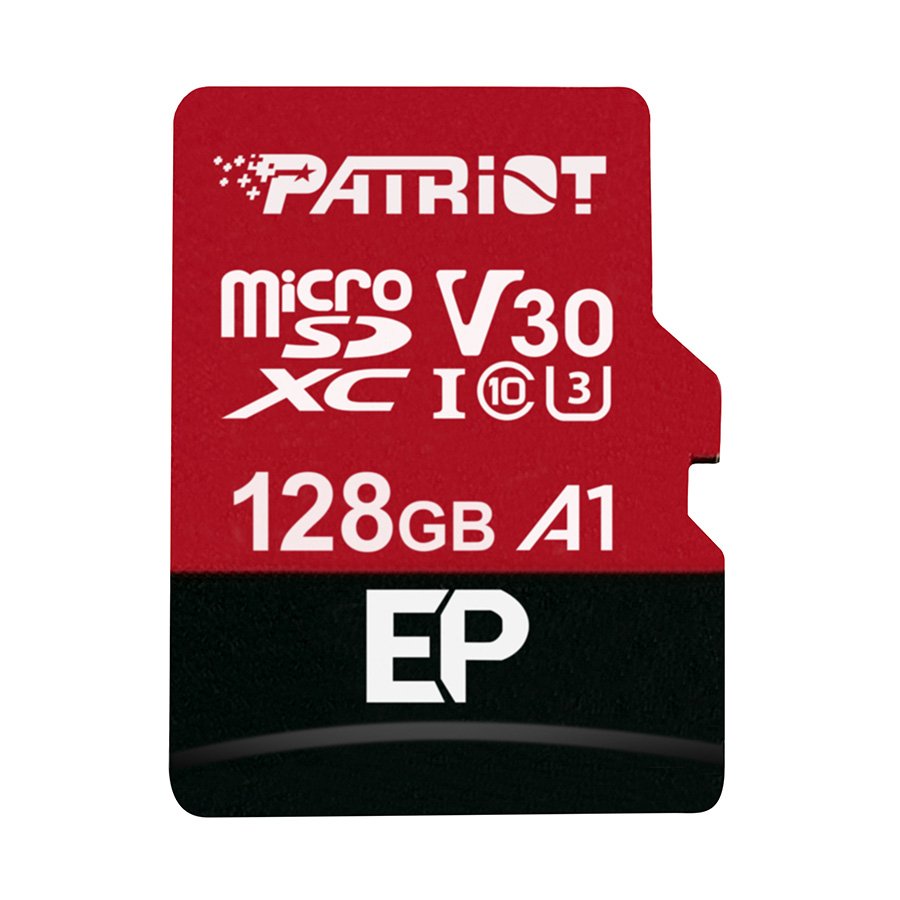 0105142_micro-sd-patriot-128gb-v30-4k-video-rec-pef128gep31mcx MICRO SD PATRIOT 128GB V30,PEF128GEP31MCX 4K Video Recording Read speed up to 100MB/s | write speed up to 80MB/s - Image 1