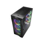 Kućište SHARKOON gaming, REV300, RGB, E-ATX, ventilator 3x140mm, 4x120 mm - Image 2