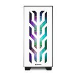 Kućište SHARKOON gaming, ELITE SHARK CA300T 4x120 mm Addressable RGB Fans, white, E-ATX - Image 2