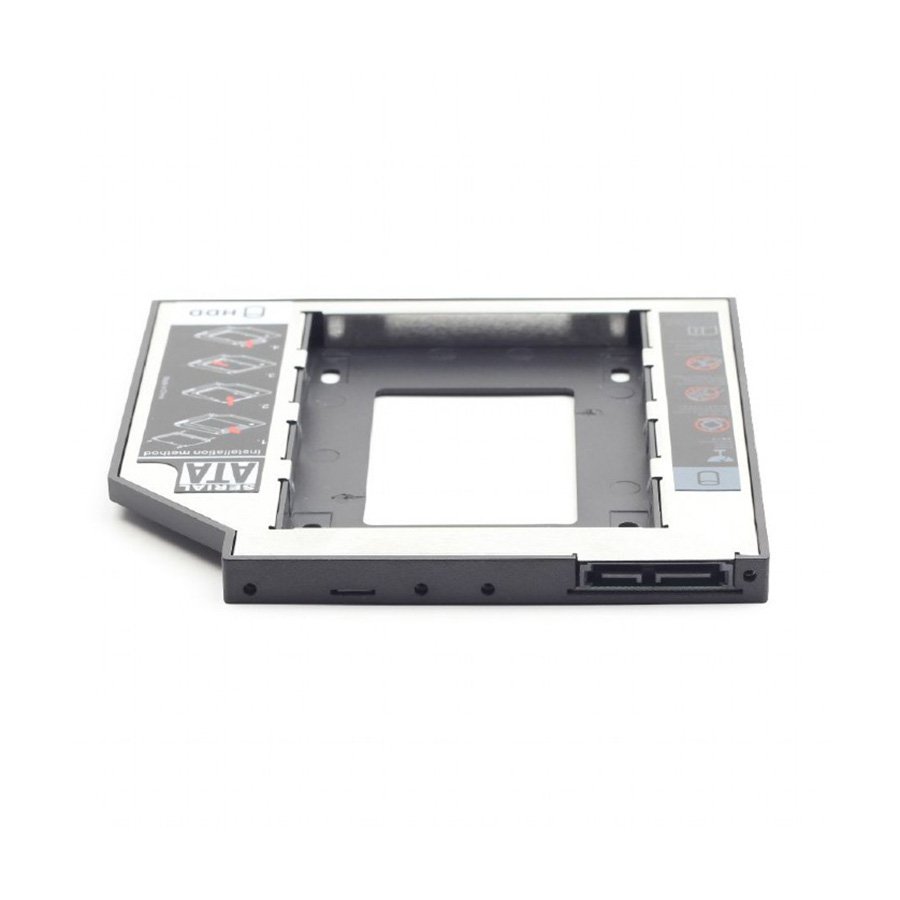 0106878_ssd-hdd-caddy-mobile-za-notebook-univerzalni-95mm-25-ssdhdd-gembird-mf-95-01 SSD HDD Caddy mobile za notebook univerzalni 9,5mm, 2,5" SSD/HDD, GEMBIRD, MF-95-01 - Image 1