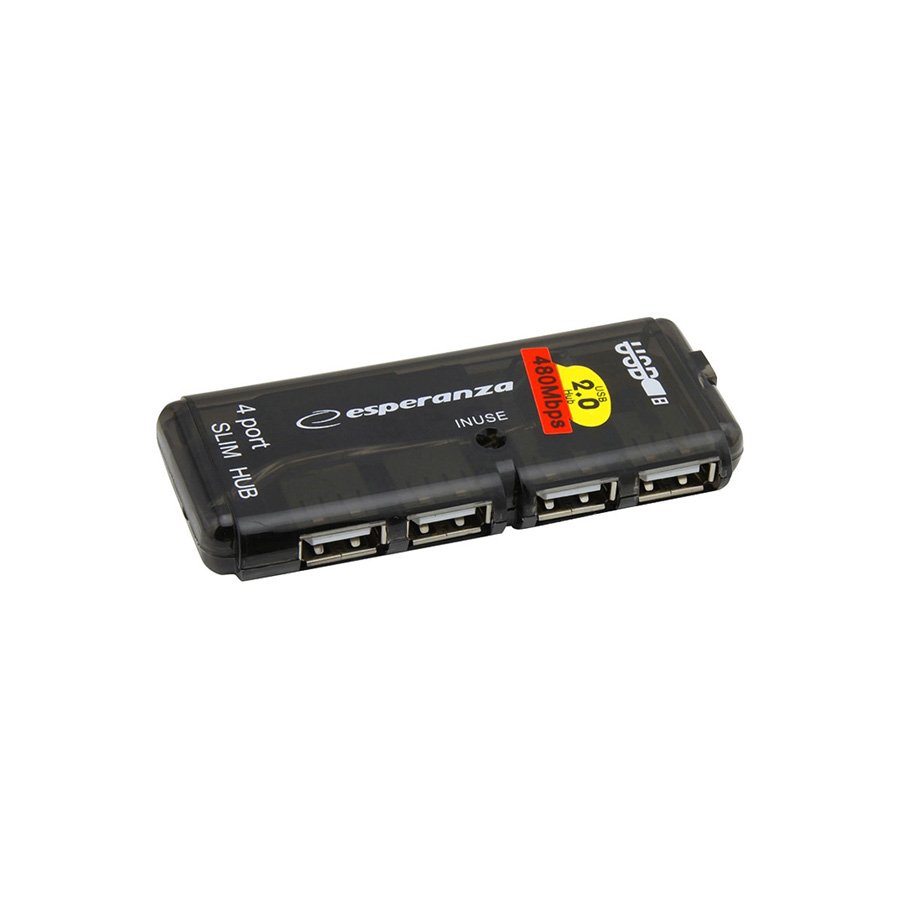 0107959_usb-hub-esperanza-4-port-usb-20-ea112 USB HUB ESPERANZA, 4 PORT USB 2.0 EA112 - Image 1