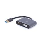 USB 3.0  to HDMI + VGA adapter GEMBIRD A-USB3-HDMIVGA-01 - Image 2