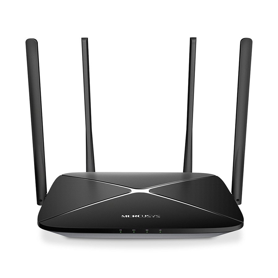 0108344_mercusys-ac12g-ac1200-dual-band-wireless-router-867mbps-5ghz-300mbps-24ghz-101001000m-wan-101001000m MERCUSYS AC12G AC1300 Dual Band Wireless Router 867Mbps 5GHz 300Mbps 2.4GHz 10/100/1000M WAN 10/100/1000M LAN 4fixed ant - Image 1