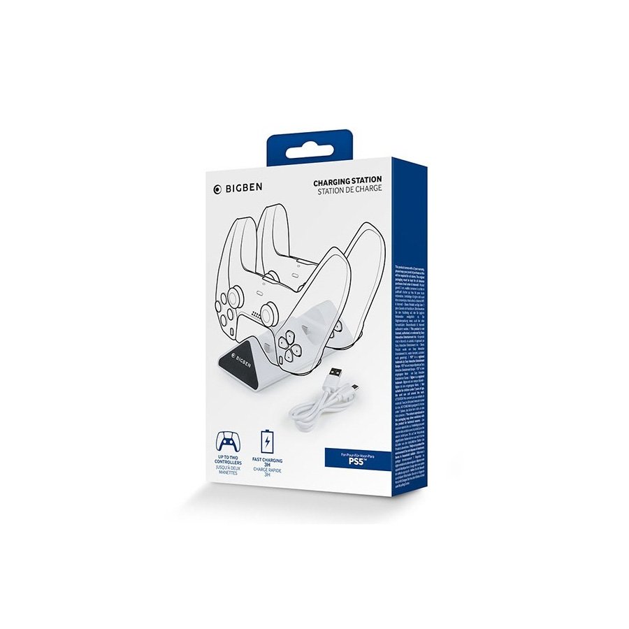 0110260_bigben-charging-station-za-2-x-ps5-dualsense-kontrolere-usb-a-usb-c-kabel Bigben charging station za 2 x PS5 Dualsense kontrolere USB A - USB c kabel - Image 1