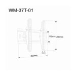 Zidni nosač GEMBIRD WM-37T-01 nagib,17”-43” - Image 4