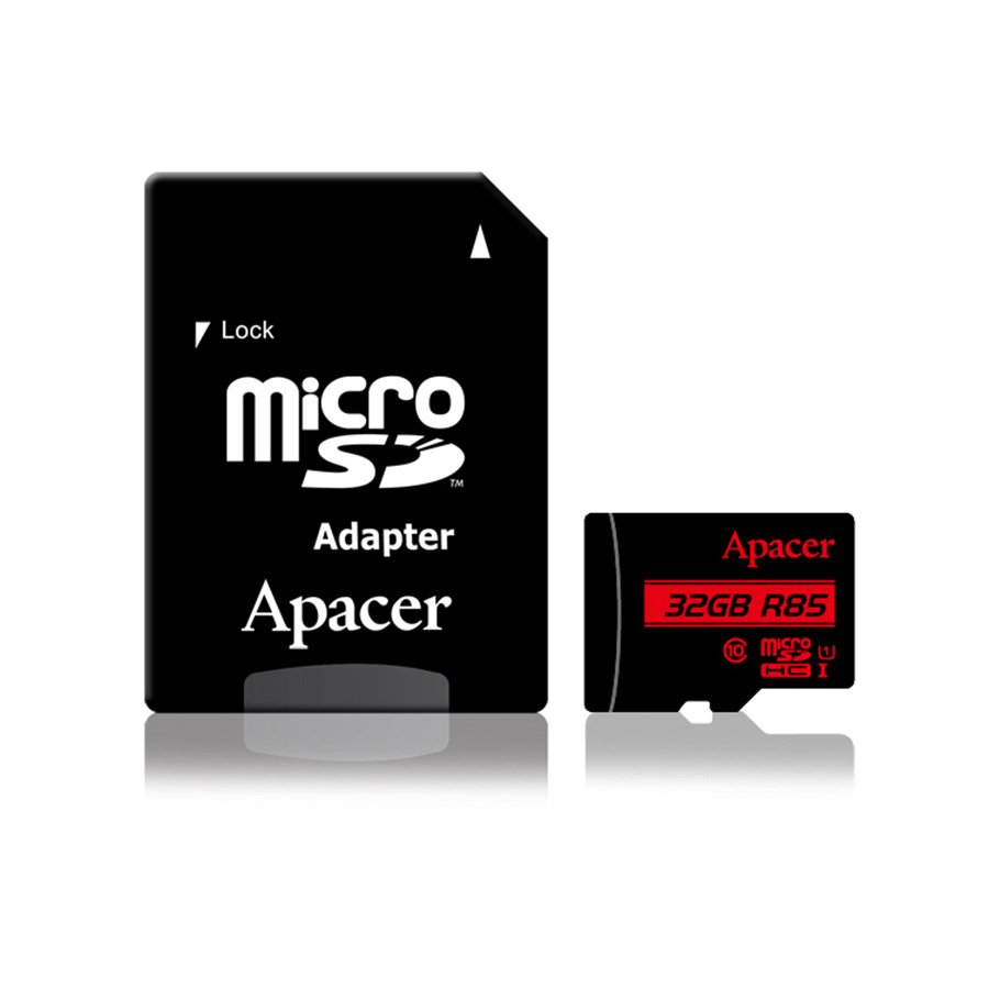 0112869_micro-sd-card-apacer-32-gb-class10-adapter-ap32gmcsh10u5-r Micro SD card Apacer 32 GB Class10 + adapter AP32GMCSH10U5-R - Image 1