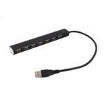 USB HUB 2.0 7-port black, GEMBIRD UHB-U2P7-04
