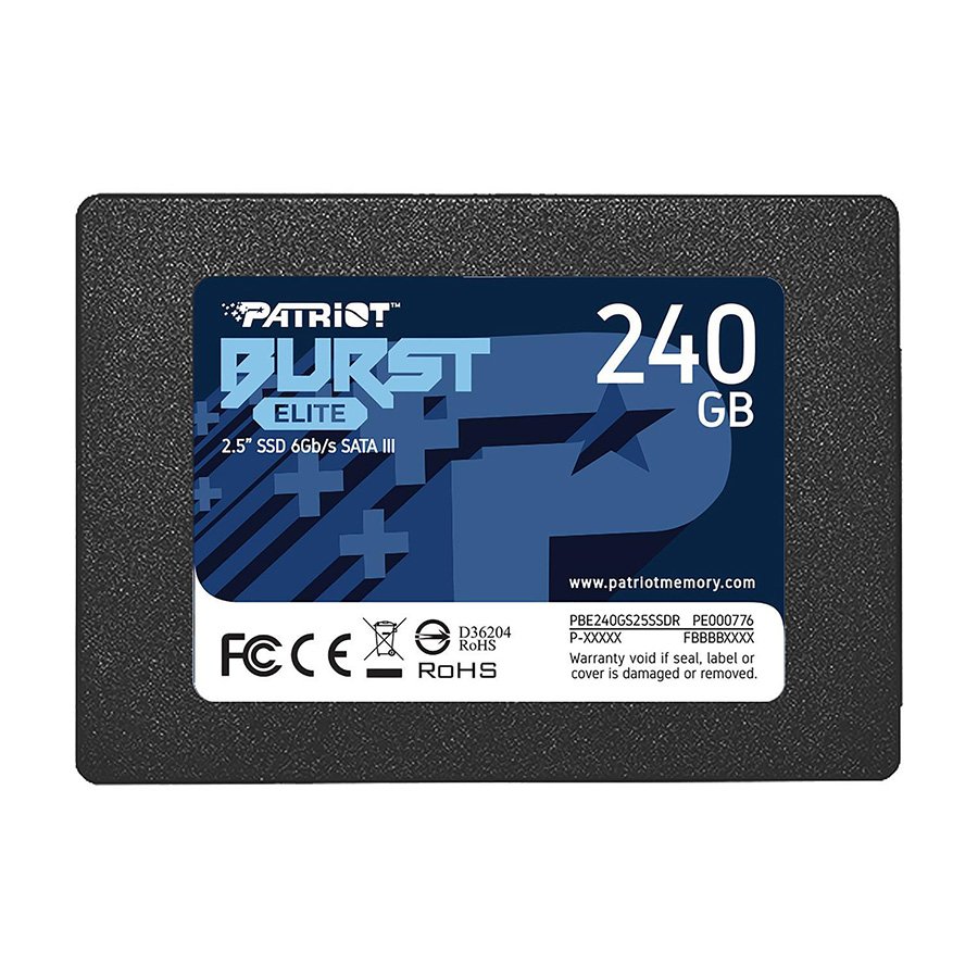 0114429_ssd-25-240gb-patriot-burst-elite-sata3-pbe240gs25ssdr SSD Patriot 2,5 240GB BURST ELITE SATA3 PBE240GS25SSDR - Image 1