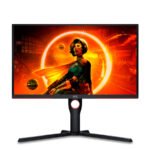 MONITOR AOC GAMING 24.5” 25G3ZM 240Hz VA, 1920x1080, 0.5ms, 3000:1, 178/178, Adaptive Sync, HDMI, DP, 3-sided frameless, Full Ergo, G-Menu, Black-Red,
