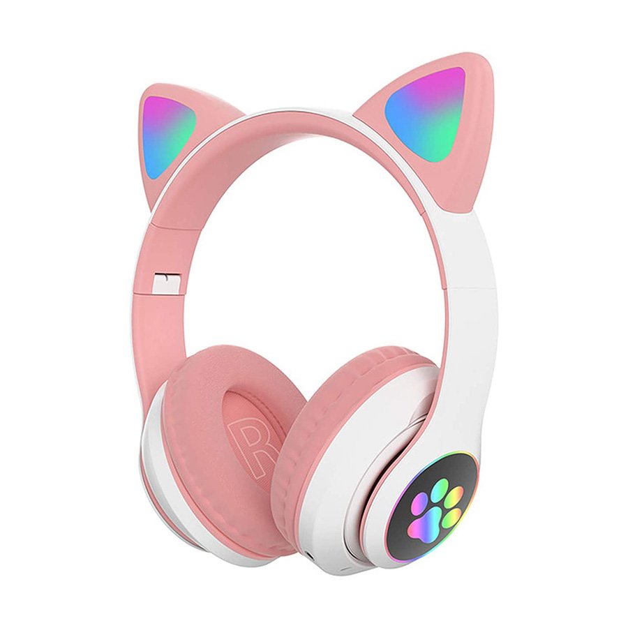 0114931_slusalice-za-djecu-cat-ear-kids-stn-28-bluetooth-pink-bijela Slušalice za djecu CAT EAR Kids STN-28, bluetooth, pink + bijela - Image 1