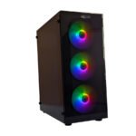 KUĆIŠTE GNC EZ COOL GAMING ND-570 BEZ NAPAJANJA, prozirna stranica, 3x120mm RGB ventilator - Image 2