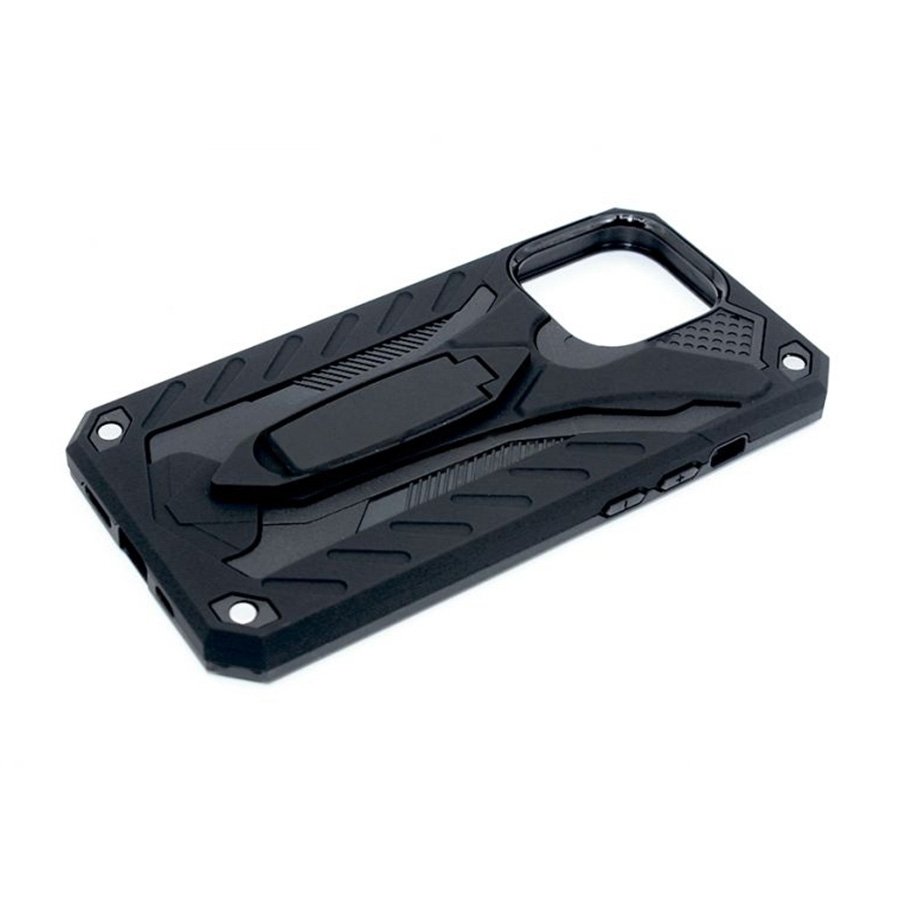 0116284_zastitna-maska-pc-robot-armor-case-iphone14-pro-black ZAŠTITNA MASKA PC ROBOT ARMOR CASE IPHONE14 PRO BLACK - Image 1