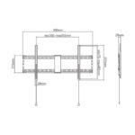 Zidni nosač GEMBIRD WM-90F-01 fiksni, 43”-90” - Image 2