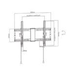 Zidni nosač GEMBIRD WM-80T-01 nagib, 37”-80” - Image 2