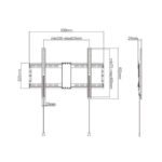 Zidni nosač GEMBIRD WM-80F-01 fiksni, 37”-80” - Image 2